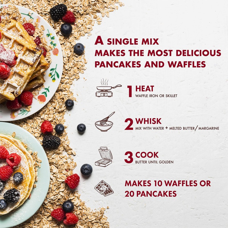 Classique Fare Belgian Waffle Mix - Makes Light and Crisp