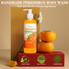 Persimmon Body Wash for Old People Smell, Natural Deodorant Bar
