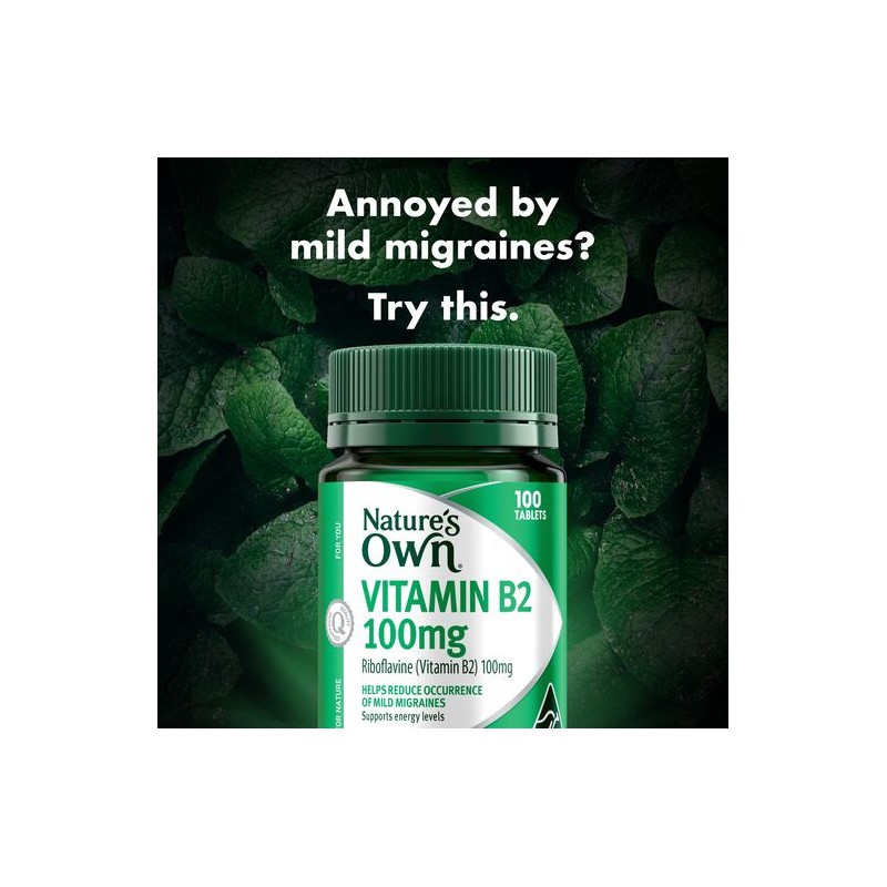 Nature's Own Vitamin B2 100Mg 100 Tablets