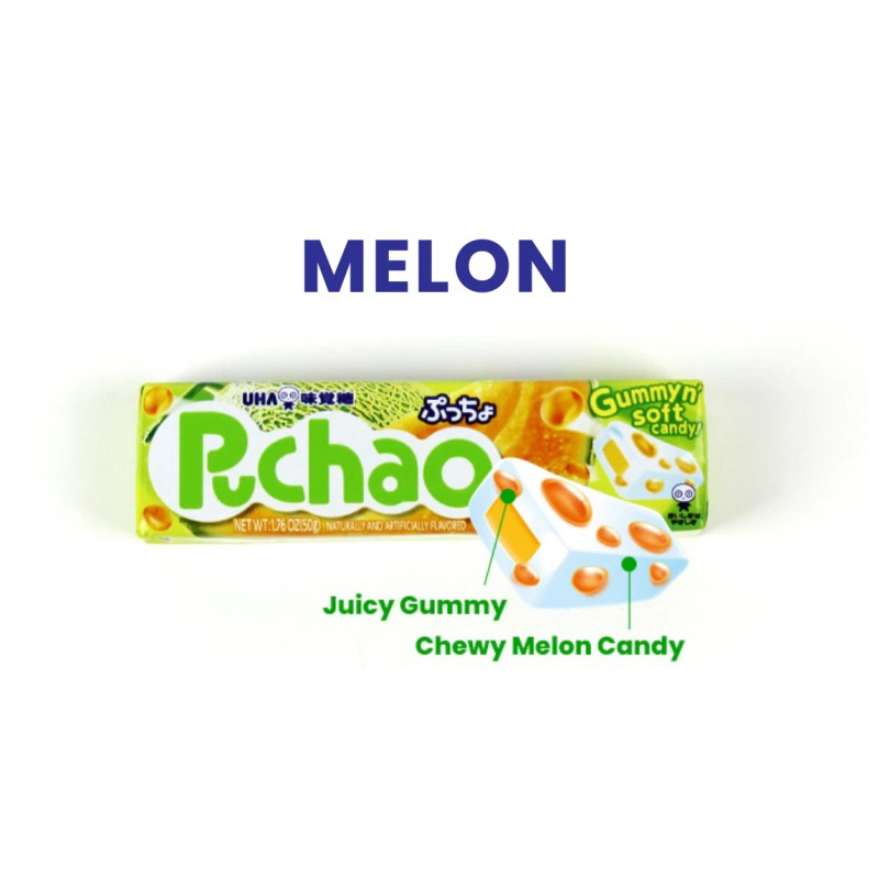 Uha Mikakuto Japan Puchao Chewy Candy 6 Pack Variety Combo