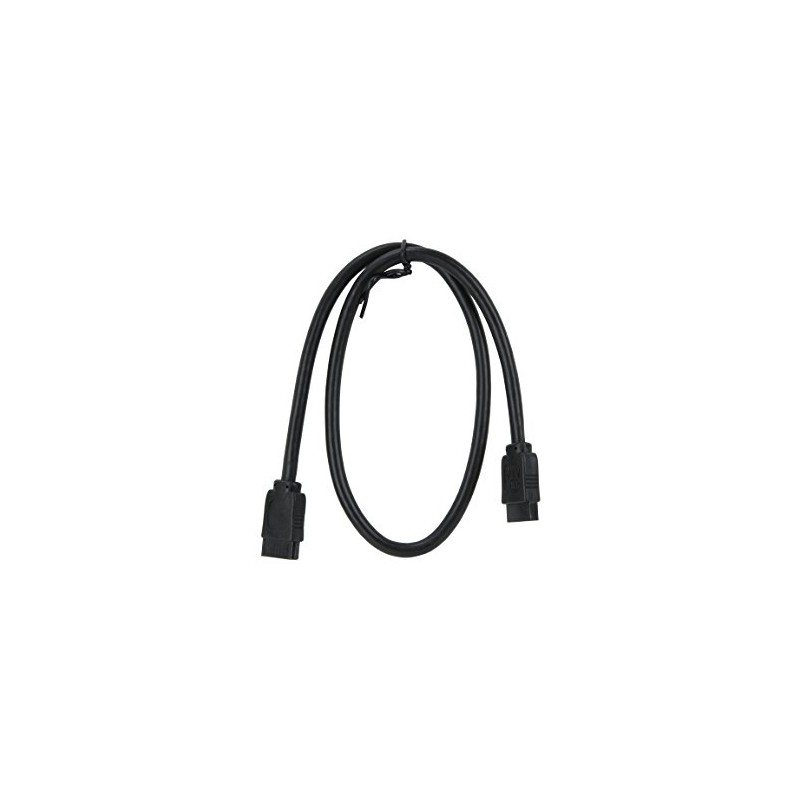 Nippon Labs SATA3-R-1.5FT-BK Sata3 Cable, Copper - 18-Inch Round Cable,