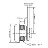sourcing map Cam Lock with Triangle Socket Key, 3/4" Cylinder