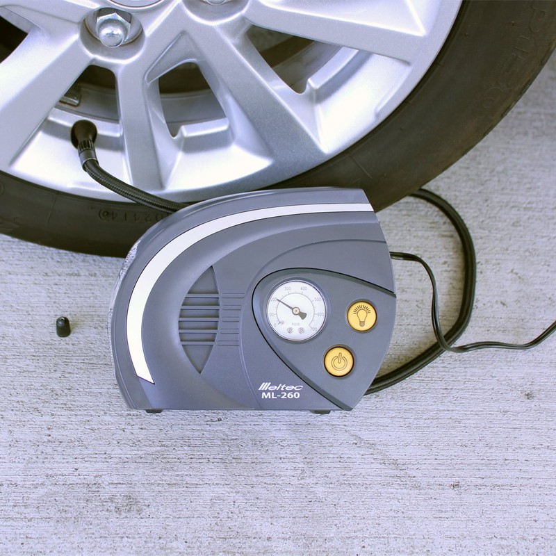 Meltec ML-260 Air Compressor (Car/ Motorbike/ Bicycle), Max. Pressure: 101.5