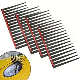 EQLEF® 2Pairs Car Styling Decal Black Car Eyelashes Vehicle Car-Styling Headlight Decorative Sticker