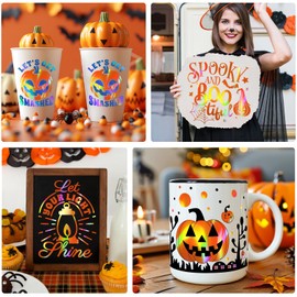 WRAPXPERT Holographic Vinyl Roll Orange, Holographic Permanent Vinyl Orange Glossy Craft Vinyl 12" x 5ft, Chrome No Bubble Iridescent Vinyl for DIY Craft Decal