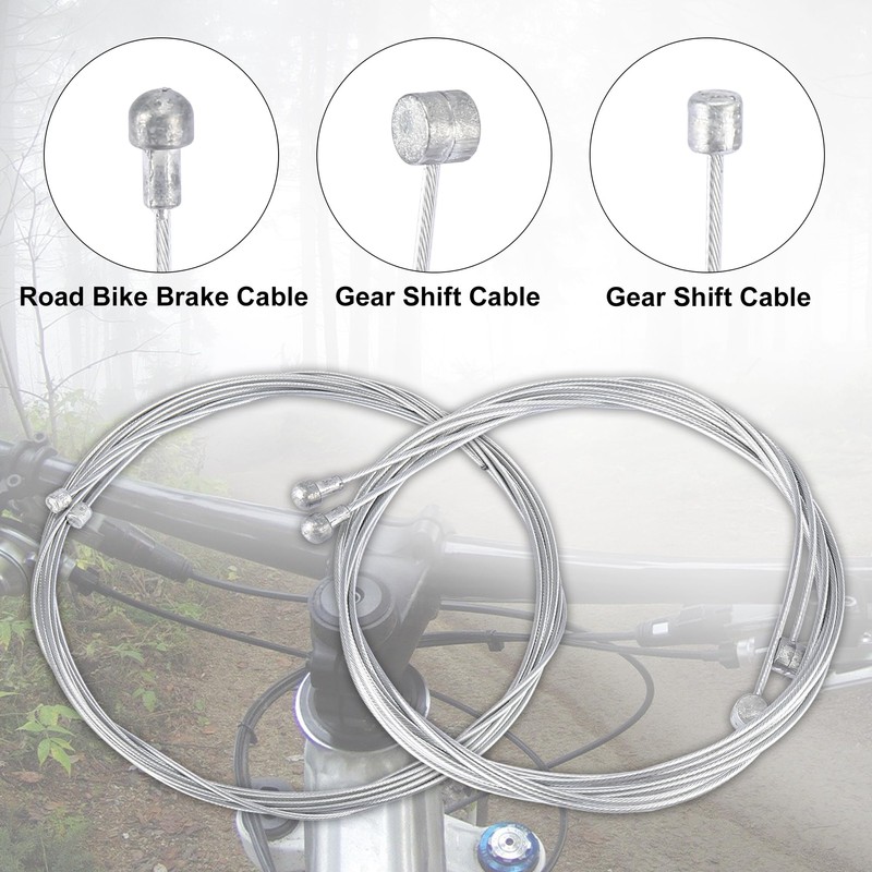X AUTOHAUX Bike Shifter Derailleur Cable and Brake Cable Housing