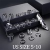 ZELORES 16Pcs Vintage Silver Knuckle Rings for Women Adjustable Open