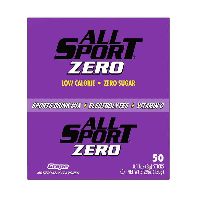 All Sport Powder Hydration Sticks, Zero Calorie, Performance Electrolyte Drink