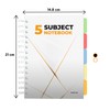 VABE UK A5 Subject Notebook/Project Book - Notebook with 5