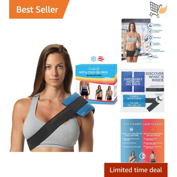 Unbranded Ice Packs for Injuries Reusable Gel Cold Hot Therapy