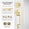 Leydebong Double Door Handle Set with Lock, Heavy Duty Lever