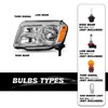 SOCKIR Headlight Assembly Pair Fit for 2012 2013 2014 2015