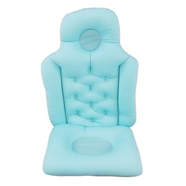 Adult Full Body Bath Pillow Head Neck Support Quick Drying High Elasticity Hanging Hole Bathtub Cushion Blue