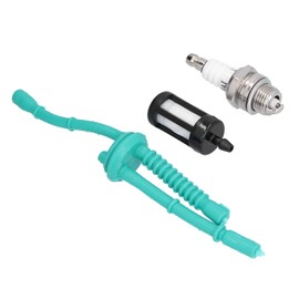 Fuel Hose Kit, Wear‑Resistant Fuel Line Sparking Plug and Fuel Filter Set, Fit for Stihl FS38 FS45 FS46 FS55 FS100 FS130 Brushcutter, String Trimmer Replacement Parts
