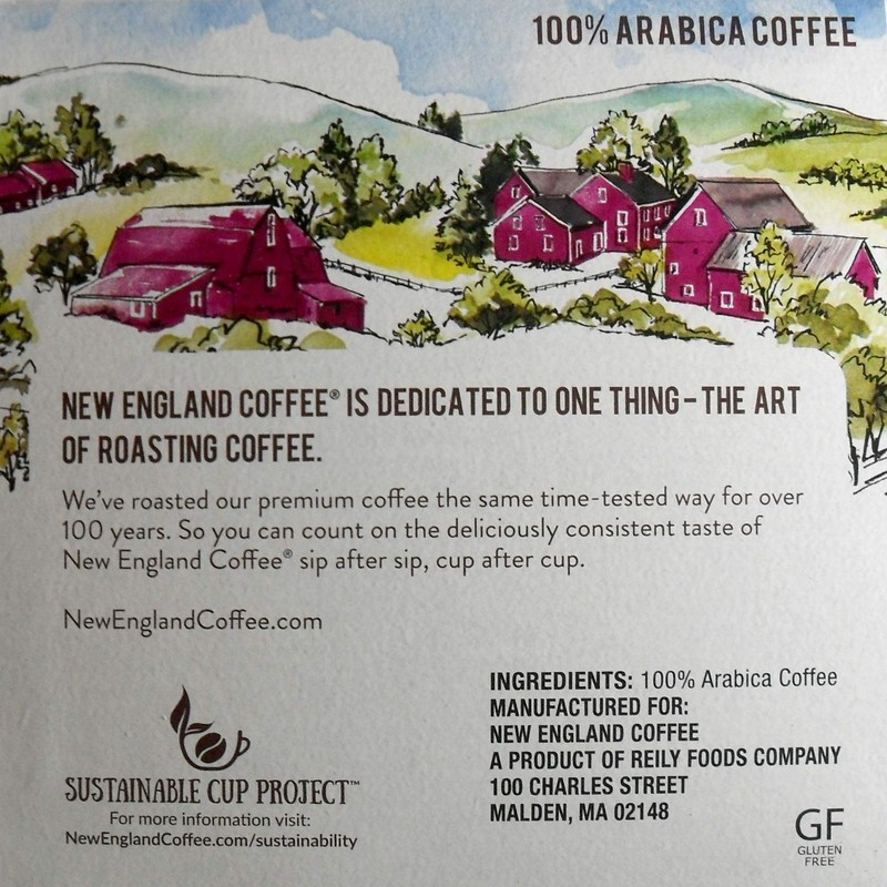 New England Coffee Columbian Decaffienated K-Cup Pods Pack of 12