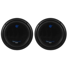 Planet Audio AC10D 10 Inch 3000 Watt 4 Ohm Dual Voice Coil Car Audio Subwoofers with Stamped Basket, Polypropylene Cone & Foam Surround, Black, Pair