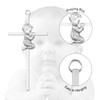 Silver boy Wall Cross bendessing baby 6" plata