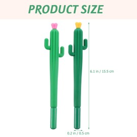 10pcs Cactus Pen Gel Pen Ink Pen Sign in Pen Creative Pens Party Favor Toy Rewards for Mexican Fiesta Cinco de Mayo Tropical Party (Random Color)