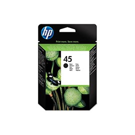 Original HP 45 Black Ink Cartridge | Works with select HP DeskJet, DesignJet, OfficeJet, OfficeJet Pro, PhotoSmart, Color Copier, Fax Series | 51645A