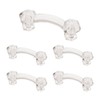 Franklin Brass Victorian (5-Pack) Cabinet Handles 3" Hole Center Clear