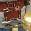 TOURBON Adjustable Tool Belt Hanging Hooks Hammer Hatchet Holder Tape