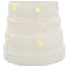 Mr Crimbo Christmas Tree Shape Ornament Light Up White Ceramic