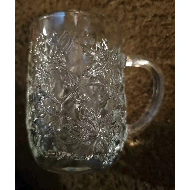 Princess House Fantasia Crystal Beverage Mug Set of 4