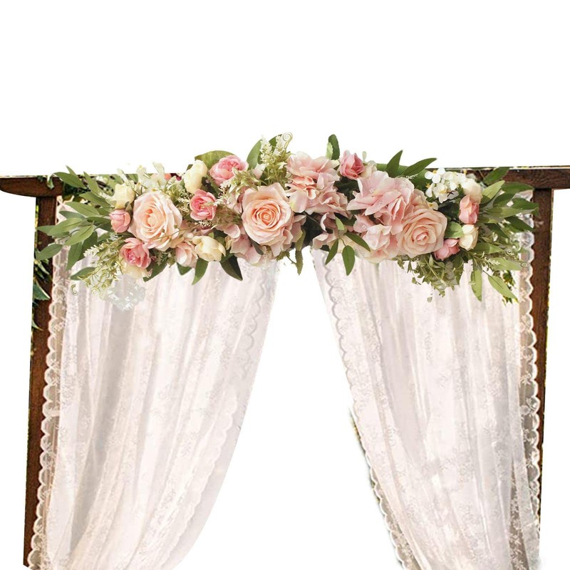 Wedding Arch Flowers | Rustic Flower Swag for Wedding Arch,Artificial
