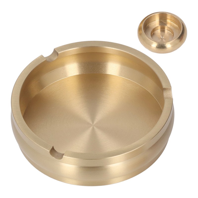 Brass Ashtray Handcrafted Modern Stylish Style Easy Cleaning Portable Decorative
