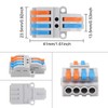 10pcs Lever Wire Connectors Quick Wiring Cable Connectors Plug-in Conductor