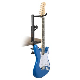 STRICH Guitar Desk Stand with Desk Clamp, Heavy Duty Metal Guitar Desk Mount Adjustable Height for Acoustic, Electric Guitar, Bass, TGS-1