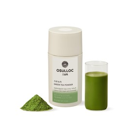 Osulloc Polvo de matcha OSULLOC (sin azúcar), té verde puro de hoja orgánica premium (USDA) de Jeju, 40 g                                             