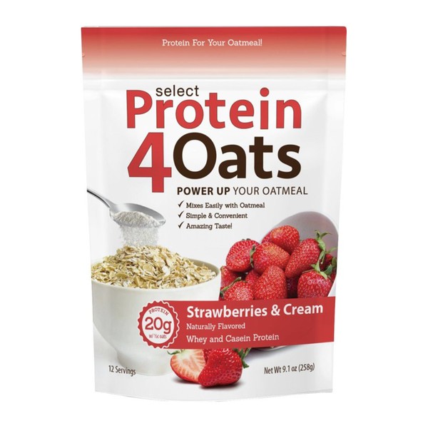 PEScience Protein 4 Oats Strawberries & Cream 12 Servings