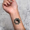 4 x 'Tranquil Yin Yang Mandala' Temporary Tattoos - Water