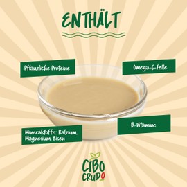 Tahini Sesame Paste Organic - 250 g. Unroasted Tahina / Tahin Paste for Hummus. Sesamus Contains Vitamins, Proteins, Fibre and Antioxidants. For Vegans and Vegetarians, Also for Buddha Bowl.