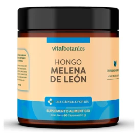 🧠🍄 Hongo Melena de León | Nootrópico Natural | 60 Cápsulas | Memoria, Enfoque y Energía Mental | VitalBotanics 🌿