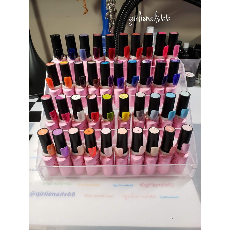 AIMEILI Acrylic Cosmetic & Nail Polish Display Stand Holder