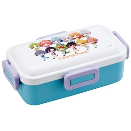 Skater PFLB6AG-A Colorful Peach Lunch Box, 18.9 fl oz (530 ml), Antibacterial, Fluffy, Domed Lid, For Women, Made in Japan