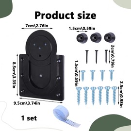 Dart Board Bracket, Black Dartboard Bracket, Dart Board Stand Includes Screws and Stabilisers, for Hanging Dartboard