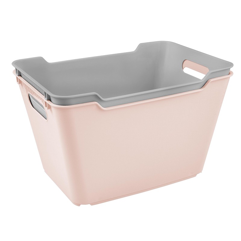 keeeper 12 Litre Textured Storage Box Lotta Nordic Pink