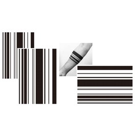 3 Sheets Bracelet Tattoo Lines Tattoos Arm Tattoos Temporary Fake Tattoos Disposable Tattoo P-59x3
