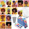 Ctosree 12 Pack Pre Drawn Canvas Kit 12 Pcs Pre