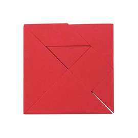 Red Tangram Puzzle - Educational, Logic Puzzle, and Maths Game for for Kids and Adults
