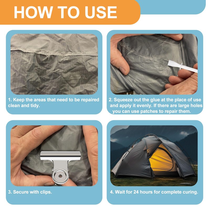 INNOVAYOU Tent Seam Sealer 120ml, No Sew Solution Waterproof Fast