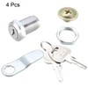 sourcing map Cam Lock 1-1/8" Cylinder Long Cabinet Locks with