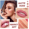 IONSGAKO Matte Nude Lipstick Velvet Lip Gloss Non-Fading Non-Sticky Cup