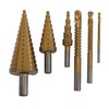 6PCS Set Step Drill Bit Set Steel 4‑12 4‑20 4‑32mm