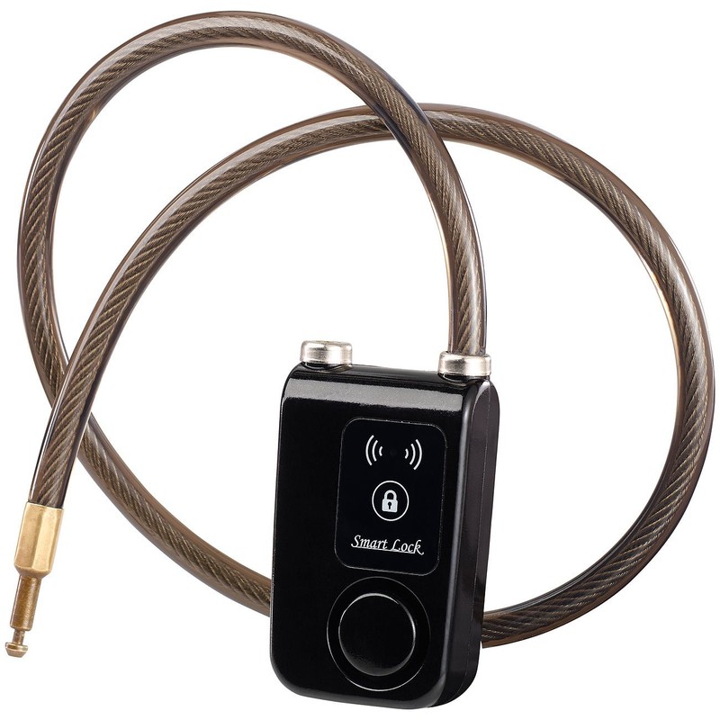 Semptec Urban Survival Technology Alarm lock: app-controlled cable lock, Bluetooth,