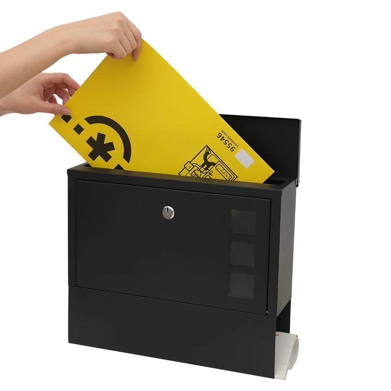 KYODOLED Locking Mailbox Wall Mount,Locked Mailboxes for Outside,Mail Box with