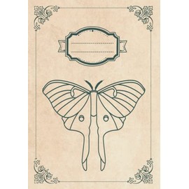 Luna Moth Journal Notebook: Blank Lined Notebook for Writing With Luna Moth - Journal Notebook for Women and Teens - 7 x 10 Inches 120 Pages